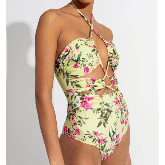 PATBO Tula Floral Print One-Piece w/ Tags Size L - Picture 2 of 9